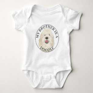 Personlig White Cream Golden Doodle Hund T Shirt
