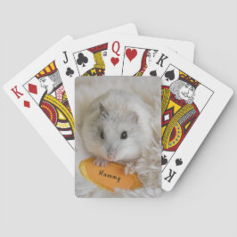 Personlig White Dwarf Hamster Pet Casinokort