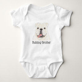 Personlig White English Bulldog Hund T Shirt