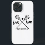 Personlig White LAX (Lacrosse) Life iphone case<br><div class="desc">Höj ditt mobila spel med den här personligen "Lax Life"-mobiltelefonväska. Om du visar kärlek för lacrosse kombinerar fodral stil och skydd i ett. Låt din passion skina och välkomna Lax Life med alla samtal och all text. Ut både på och utanför fält!</div>