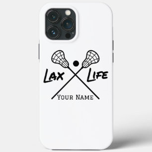 Personlig White LAX (Lacrosse) Life iphone case