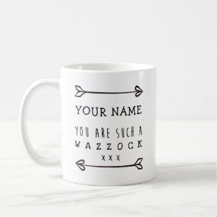 Personlig White Mugg - Wazzock - Funny Mug