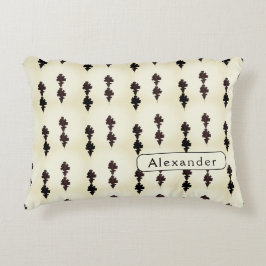 Personlig White Oak Löv Mönster Prydnadskudde