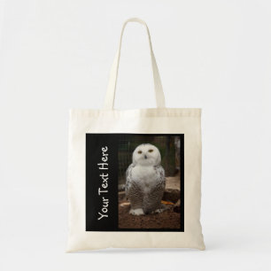 Personlig White Owl-väska Tygkasse
