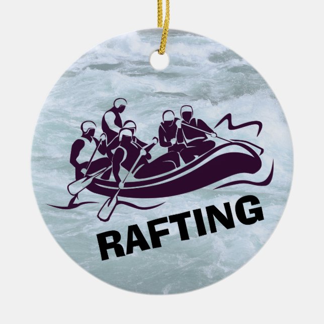 Personlig White Vatten Raiting Ornament (Framsidan)