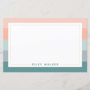 Personlig Wide Rand Chic Stationery Papper