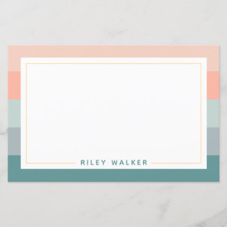 Personlig Wide Rand Chic Stationery Papper