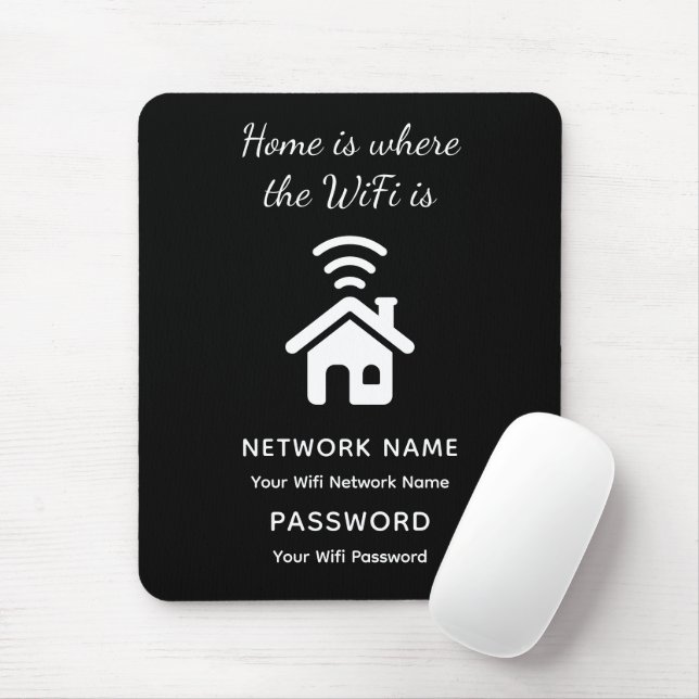 Personlig-WiFi-lösenord och nätverk för gäster Musmatta (Med mus)