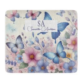 Personlig Wildblomma med Monogram & Namn