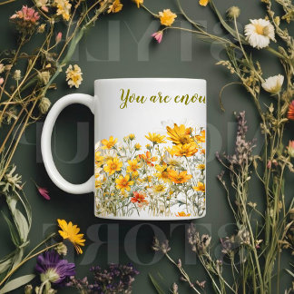 Personlig Wildblommor Mugg