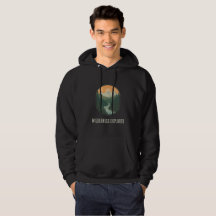 Personlig Wilderness Explorer Retro Berg-Hoodie