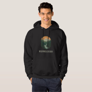 Personlig Wilderness Explorer Retro Berg-Hoodie Hoodie