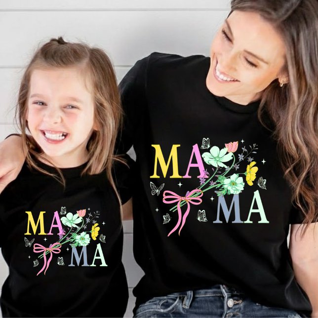 Personlig Wildflower Mama T-Shirt (Skapare uppladdad)