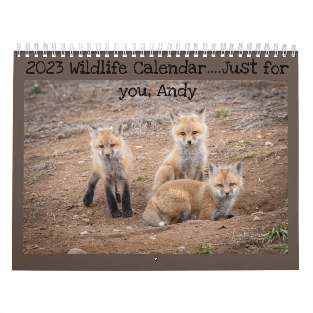 Personlig Wildlife Calendar 2023 Kalender (Omslag)