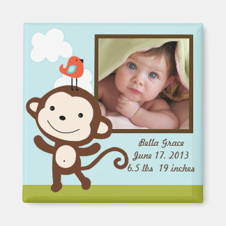 Personlig Wildlife Monkey Photo Ram Magnet