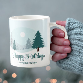 Personlig Winter Julgranar Kaffemugg