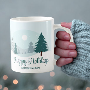 Personlig Winter Julgranar Kaffemugg