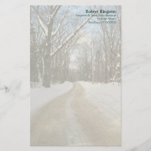 Personlig Winter Road Writpaper Brevpapper