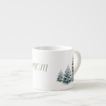 Personlig Winter Scene Bone China Mugg