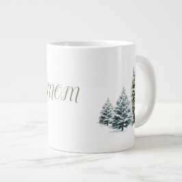 Personlig Winter Scene Bone China Mugg Jumbo Mugg