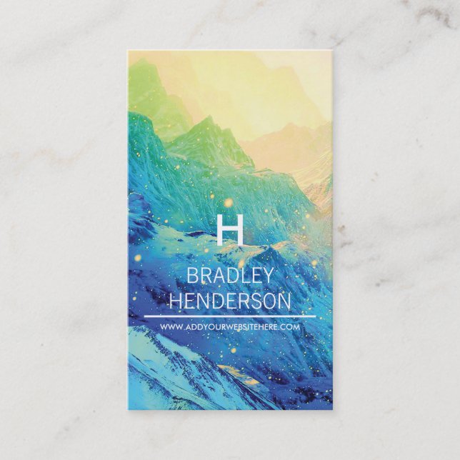 Personlig Winter Visitkort (Framsida)