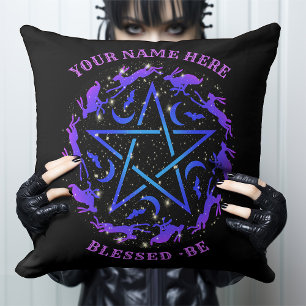 Personlig Witchcraft Hare Pentagram Gothic Kudde