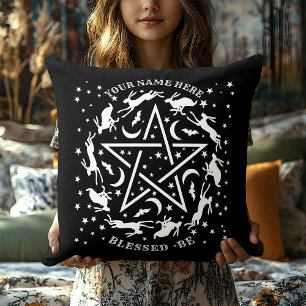 Personlig Witchcraft Hare Pentagram Gothic Kudde