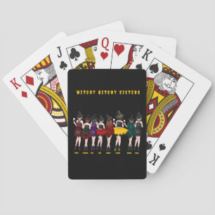 Personlig Witchy Bitchy Sisters Casinokort