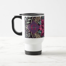 Personlig Witchy Poinsettia Pentagram Mandala Resemugg