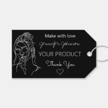 Personlig Woman Porträtt Black Gift Märkres