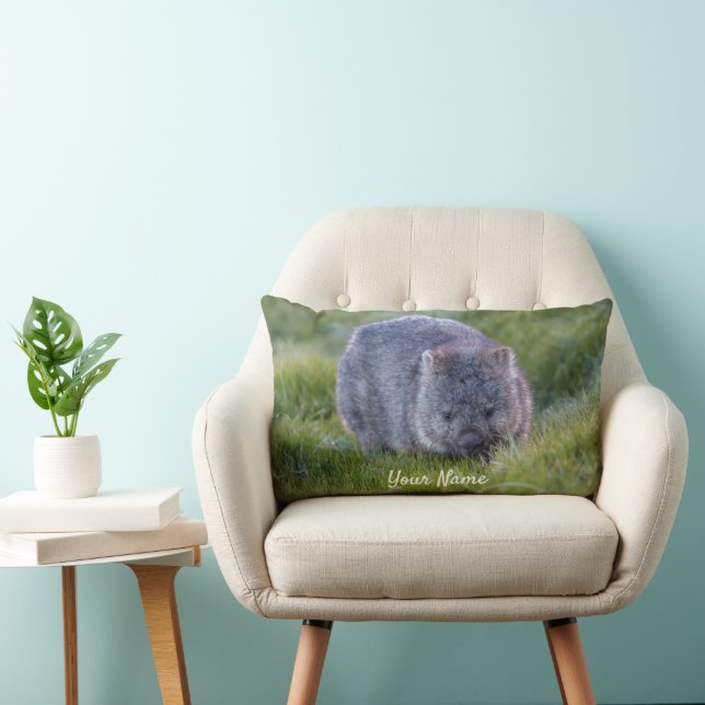 Personlig Wombat Animal Tasmania Australia Lumbarkudde (Stol)
