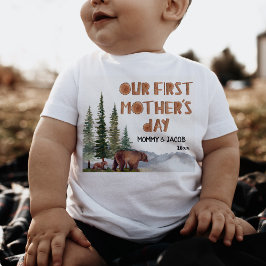 Personlig Woodland 1:a Mors dag T Shirt