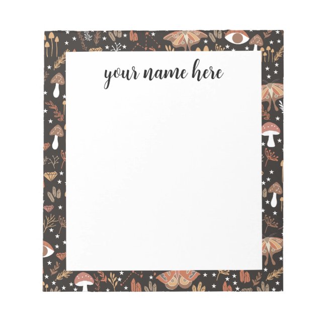 Personlig Woodland Anteckningsblock (Framsida)