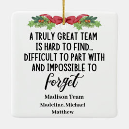 Personlig Work Colleague Lämnar nuvarande team Julgransprydnad Keramik