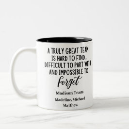 Personlig Work Colleague Lämnar nuvarande team Två-Tonad Mugg