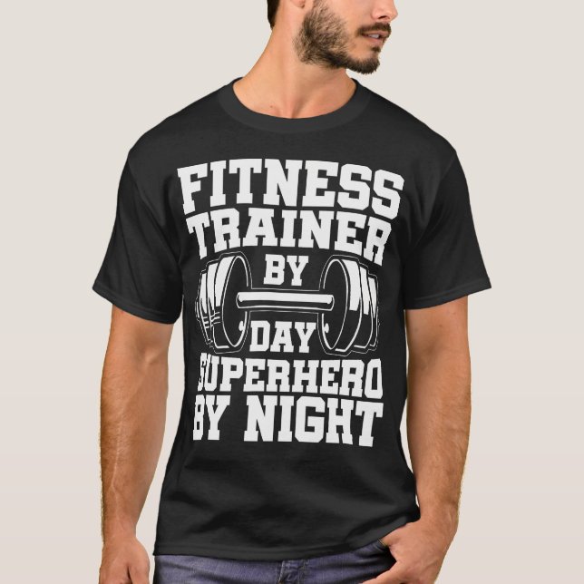 Personlig workout - Gym Fitness Trainer T Shirt (Framsida)