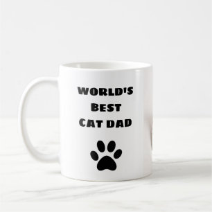 Personlig World's Best Cat Pappa Anpassningsbar Ph Kaffemugg