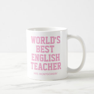 Personlig World's Best English Teacher Kaffemugg