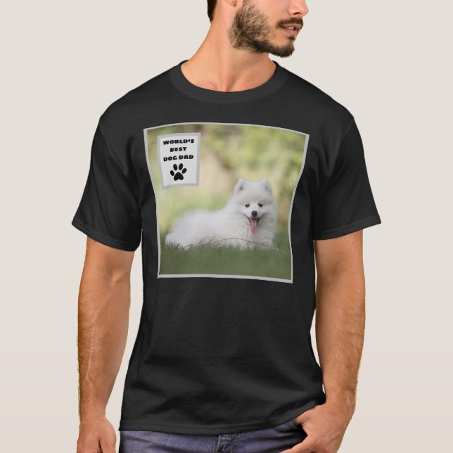 Personlig World's Best Hund Anpassningsbar Photo T Shirt (Framsida)