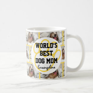 Personlig Worlds Best Hund Mamma Photo Kaffemugg