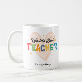 Personlig World's Best Teacher Kaffemugg
