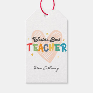 Personlig World's Best Teacher Presentetikett