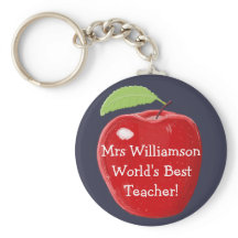 Personlig World's Best Teacher's Apple Painting