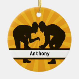 Personlig Wrestlers julprydnad Julgransprydnad Keramik