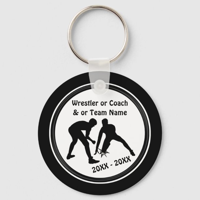 Personlig Wrestling Gifts for Wrestlers, Black Nyckelring (Framsida)