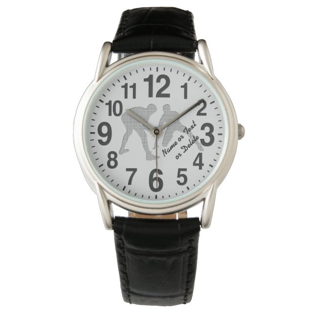 Personlig Wrestling Watches for Player's, Coach Armbandsur (Framsida)