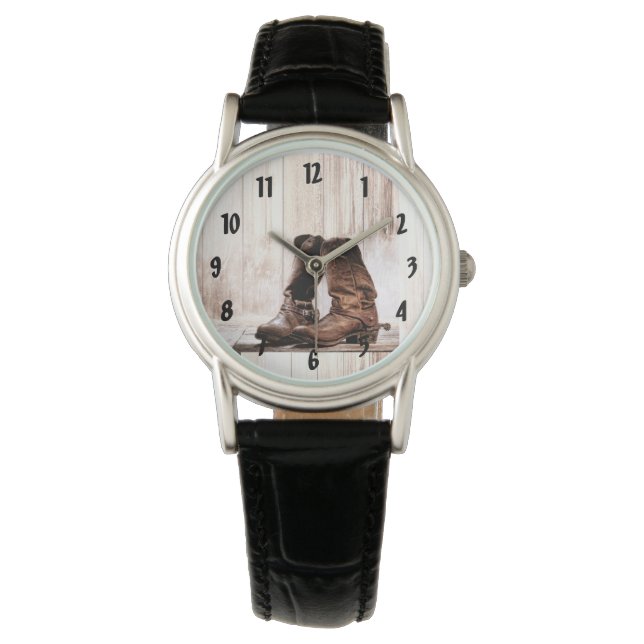 Personlig Wrist Watch Boots Land Rustic Väster Armbandsur (Framsida)