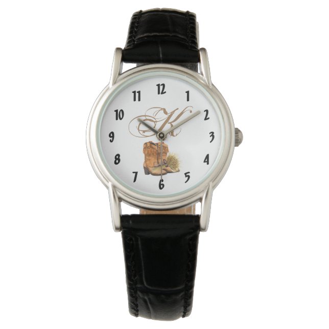Personlig Wrist Watch Landsbyggsbröllop Ru Armbandsur (Framsida)