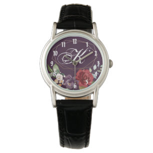 Personlig Wrist Watch Plum Lila Ro Guld Ge Armbandsur