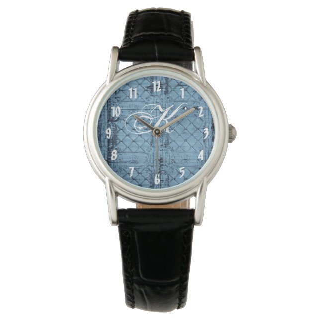 Personlig Wrist Watch Rustic Tin Panel Ceiling Armbandsur (Framsida)